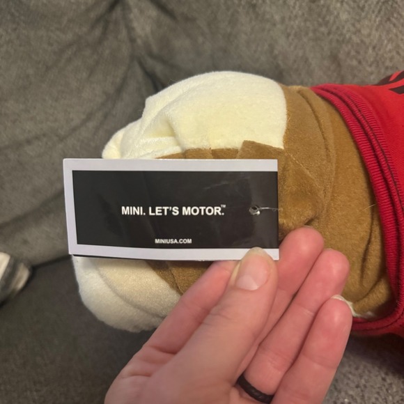 MINI Cooper Bulldog Plush Toy Stuffed Animal Dog NWT 2012 RED MINI Collectible - Picture 9 of 12